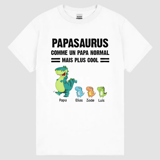 T-shirt Papasaurus Papisaurus Personnalisé