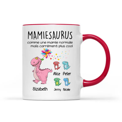 Mug Mamansaurus Mamiesaurus Personnalisé