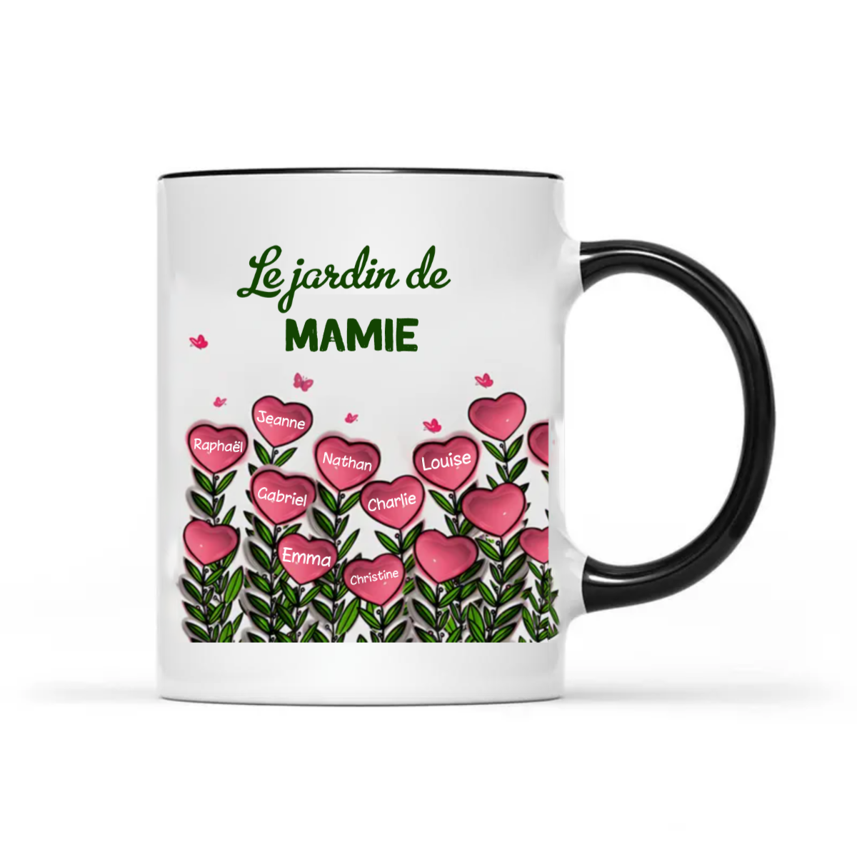 Mug Effet 3D Le Jardin De Maman Mamie Personnalisé