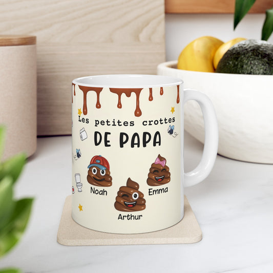 Mug Effet 3D Les Petites Crottes De Papa Personnalisé